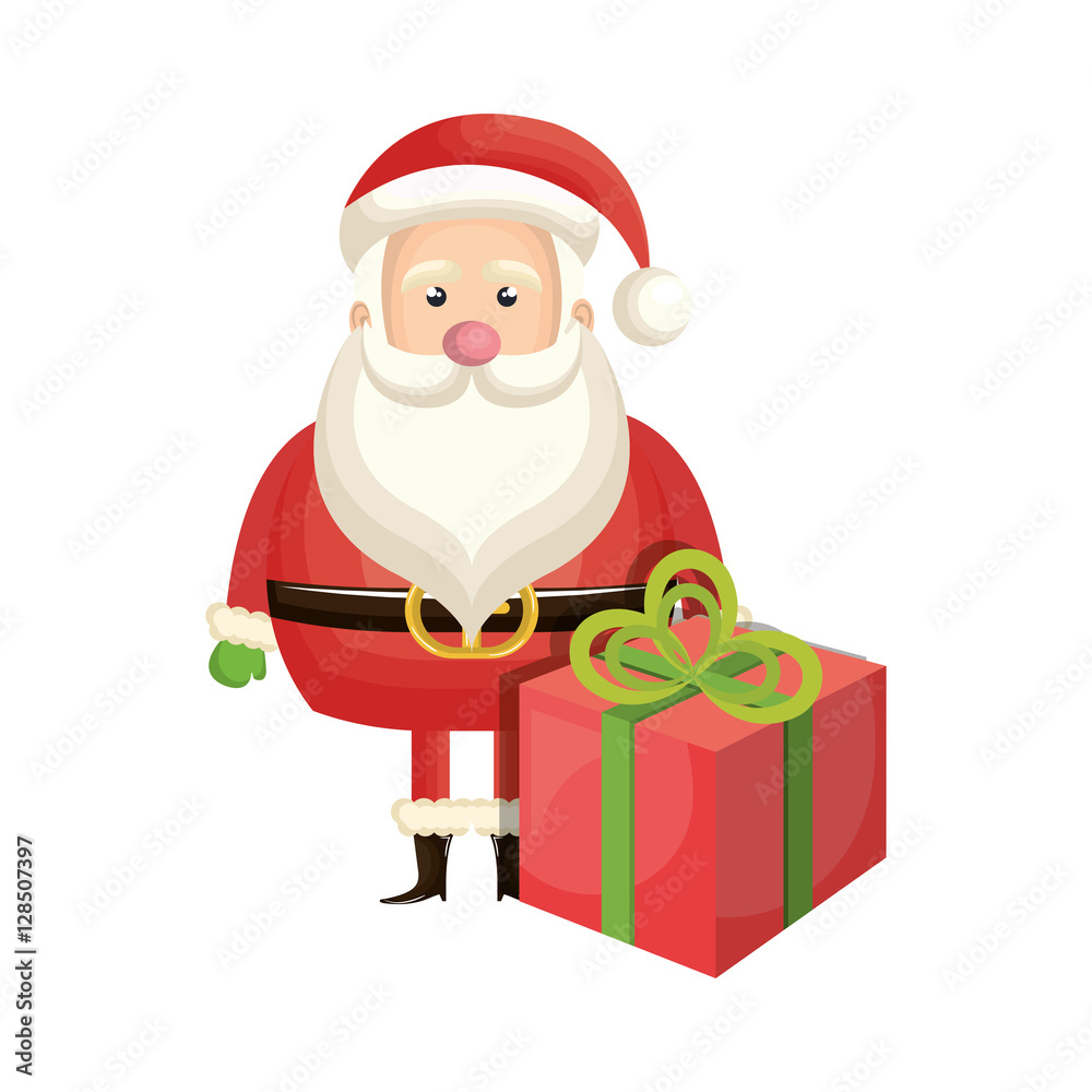 santa claus character kawaii style vector illustration design santa claus character kawaii style vector illustration design