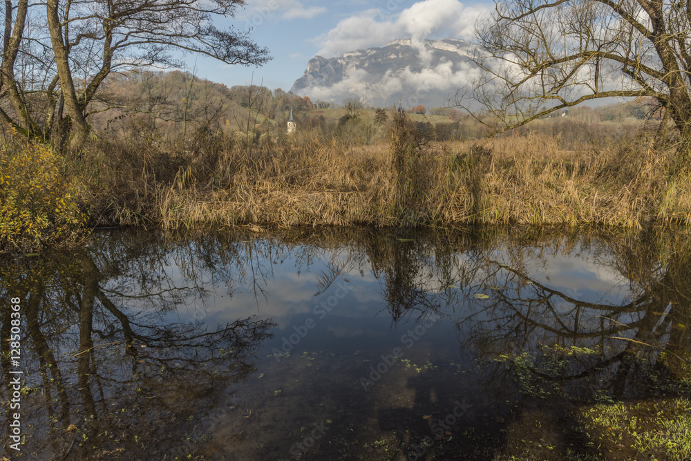 Fototapeta premium Lac de Sainte Hélène - Savoie.