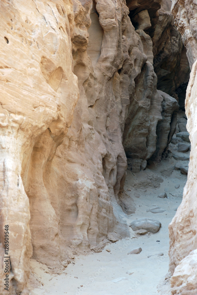Timna national geological park (Israel)The Mushroom and the half sandstones in the Negev desert