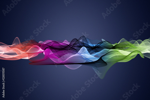 Abstract colorful wave background design with space for your text