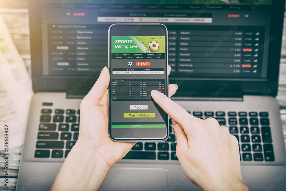 betting bet sport phone gamble laptop concept betting bet sport phone gamble laptop concept