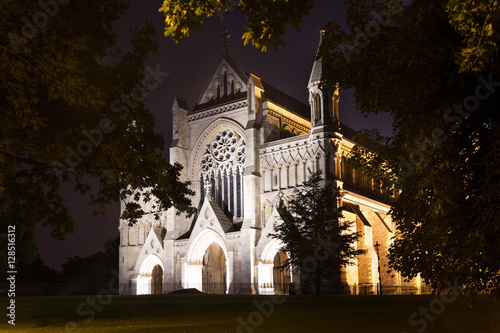 St Albans abbey church illumination England UK