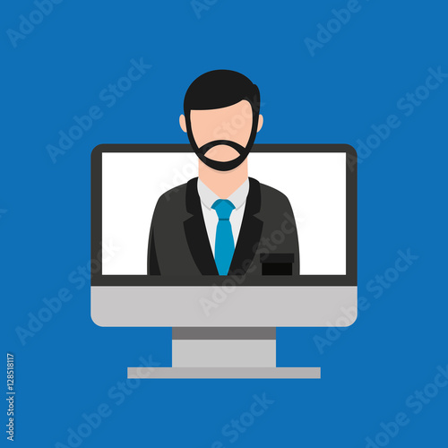teacher ducation online global vector illustration eps 10