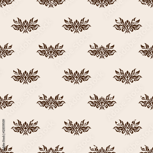Seamless pattern - Old beige wallpaper