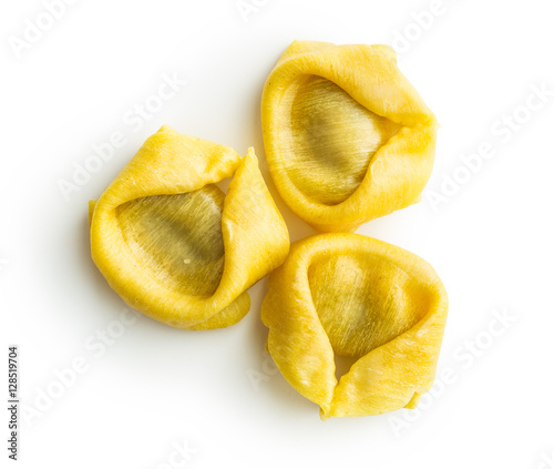 Italian traditional tortellini pasta.