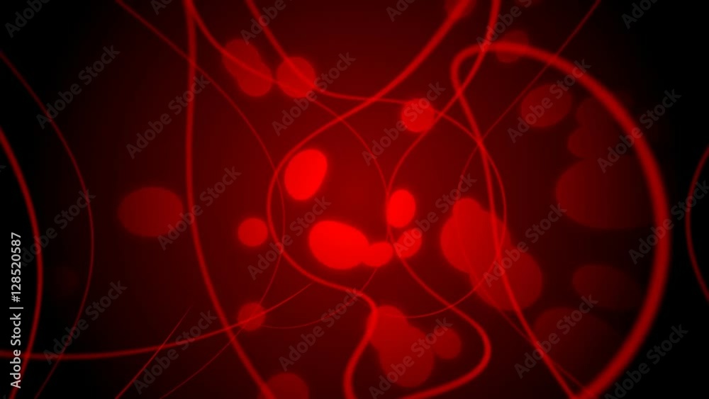 Red bubbles slowly moving up Red bubbles slowly moving up