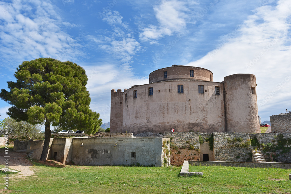 Genoise citadel in the Corsican towns Saint-Florent