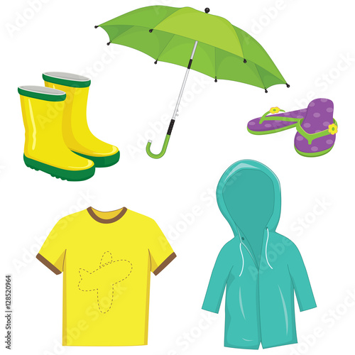 Vector Illustration Of Clothes