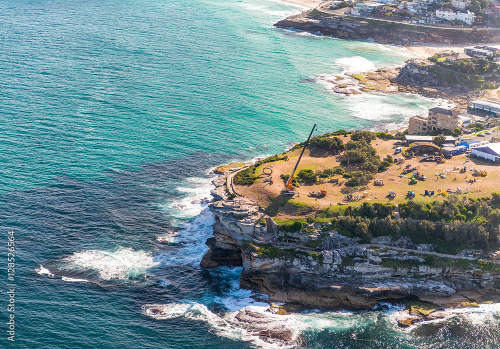 Aerial view of Sydney magnificent coastline