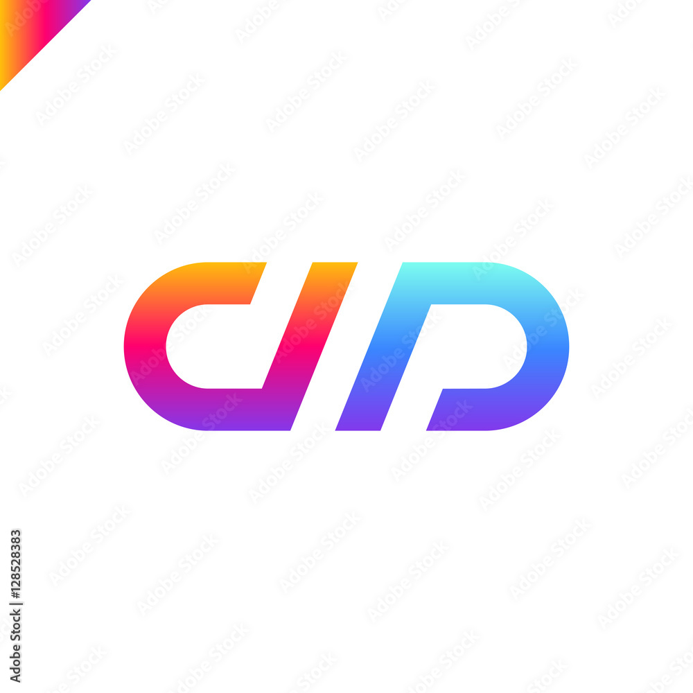 Letter D and letter P logo. pd, dp initial icon letter logotype Letter D and letter P logo. pd, dp initial icon letter logotype