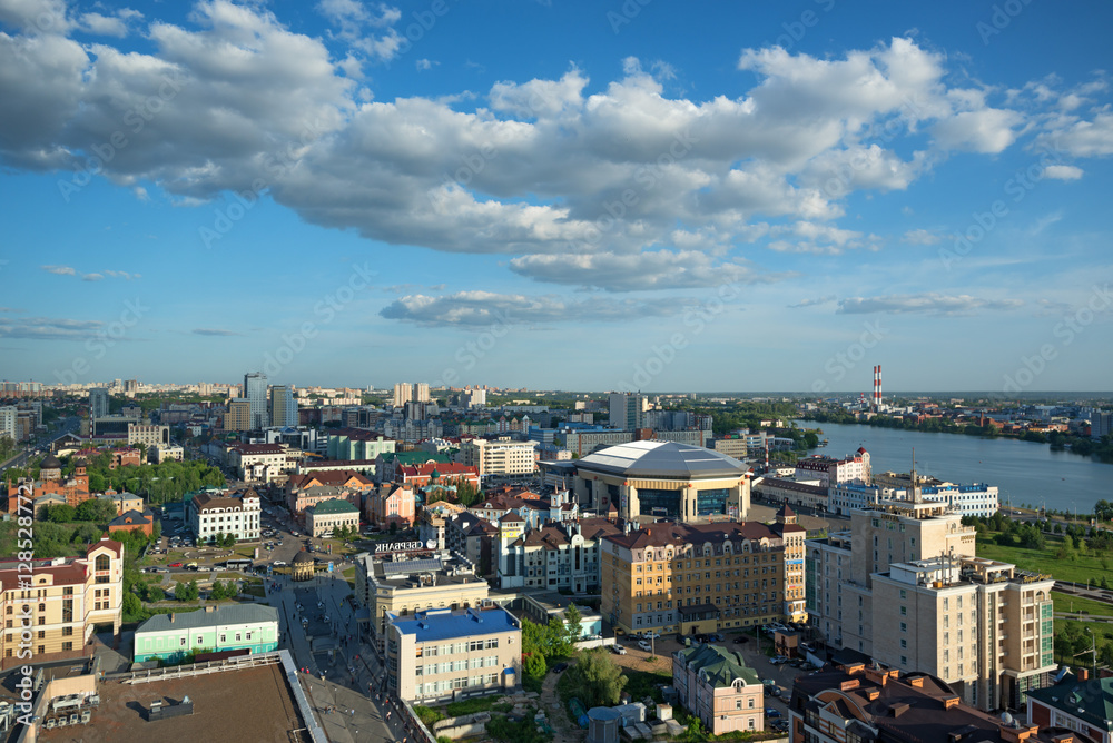 Scenic view on modern Kazan
