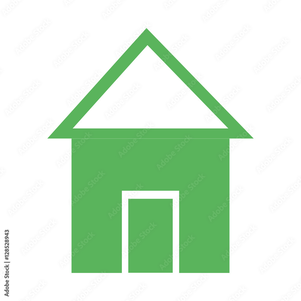 home house silhouette icon vector illustration design