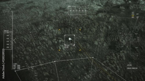 UAV following a fugitive, version 1 - good signal, in 4K. 6 versions in total