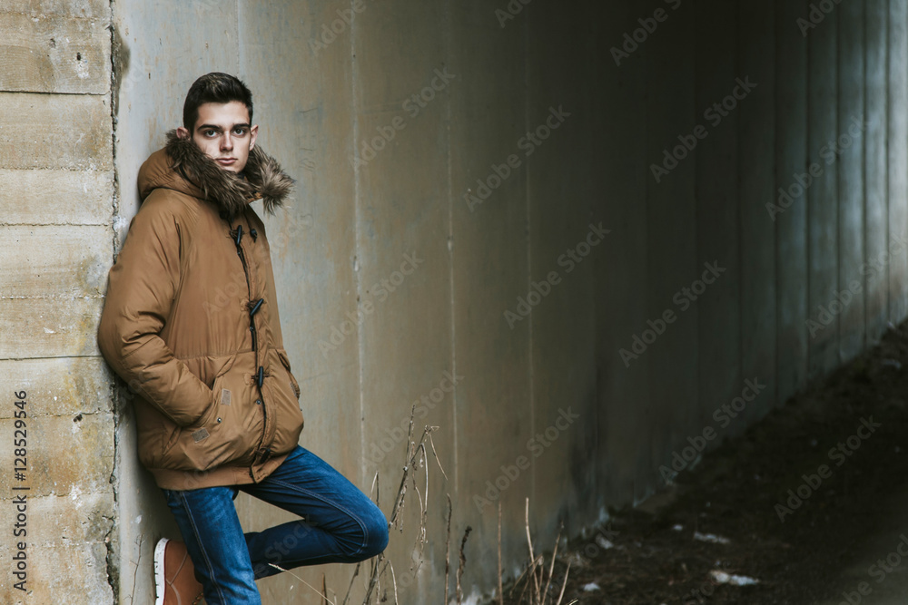 Obraz premium young in winter