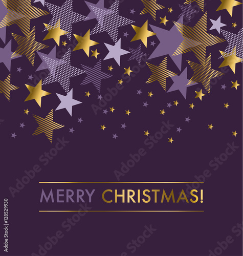 Concept star abstract vector illustration. Violet purple color b