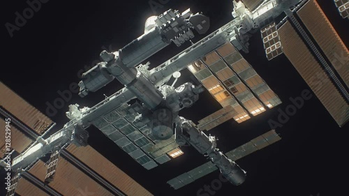 International space station in 4K. Clip 4 of 4 photo