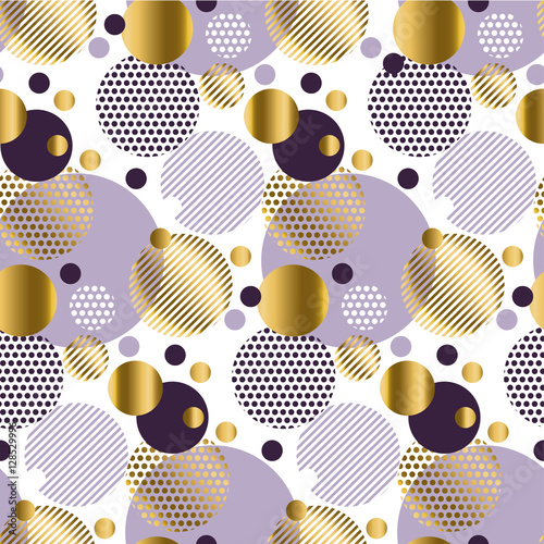 Xmas seamless dots modern pattern. white background geometry cir