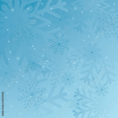 Winter background with snowflakes.