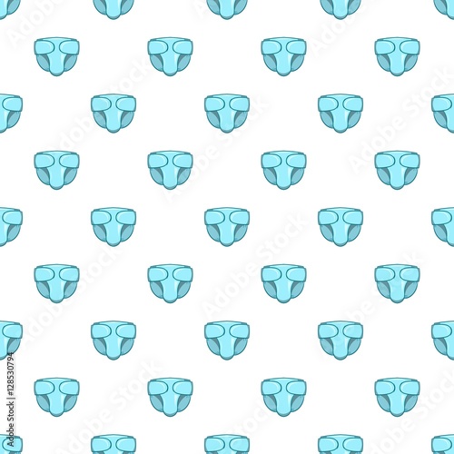 Diaper pattern. Cartoon illustration of diaper vector pattern for web