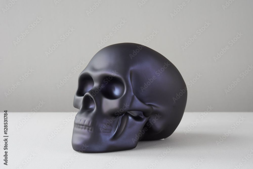 Black skull on white Black skull on white