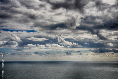 Beautiful sky over the sea after the storm. High Dynamic Range photo