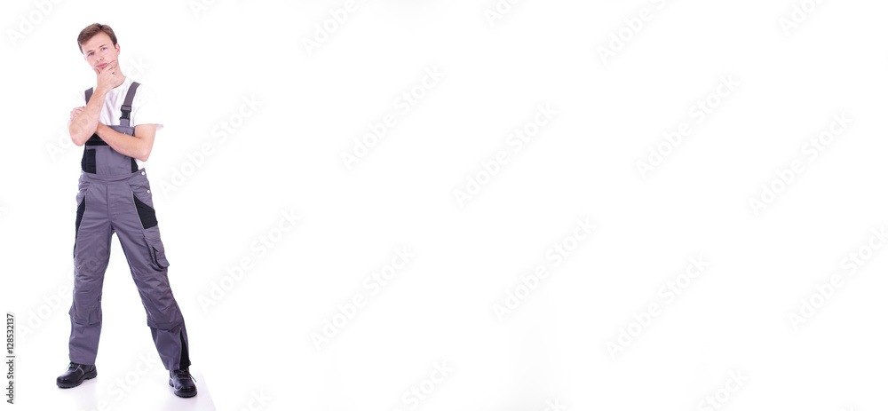 sympathischer, junger Handwerker sympathischer, junger Handwerker