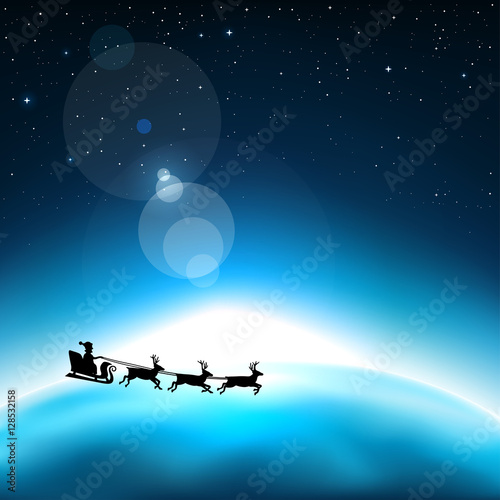 santa claus in space