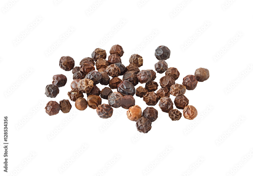 black pepper peas in bulk isolated on white background with clipping path black pepper peas in bulk isolated on white background with clipping path