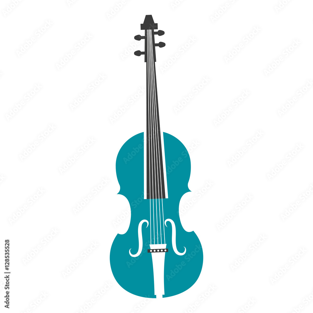 cello instrument musical icon vector illustration design