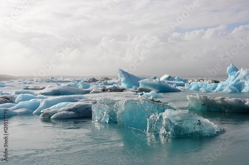 jokulraslon - glacier lagoon in eastern Iceland