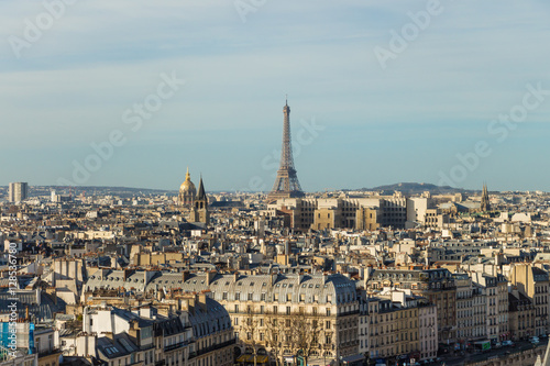View from Notre Dame at morning. Can see Eifel Tower and other sightseeings © umike_foto