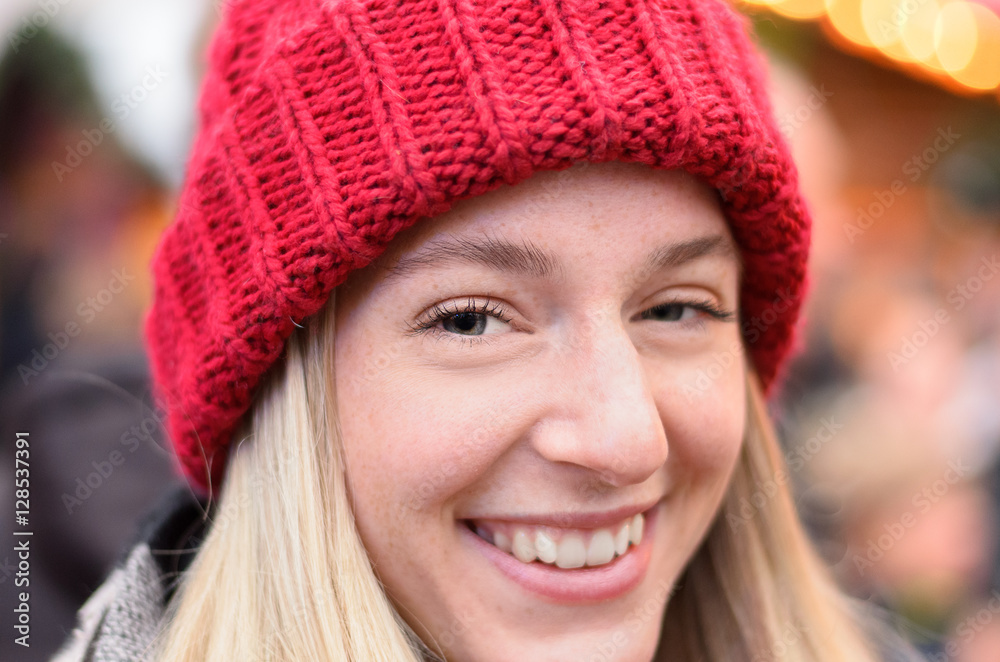 Natural portrait of an attractive smiling woman Natural portrait of an attractive smiling woman