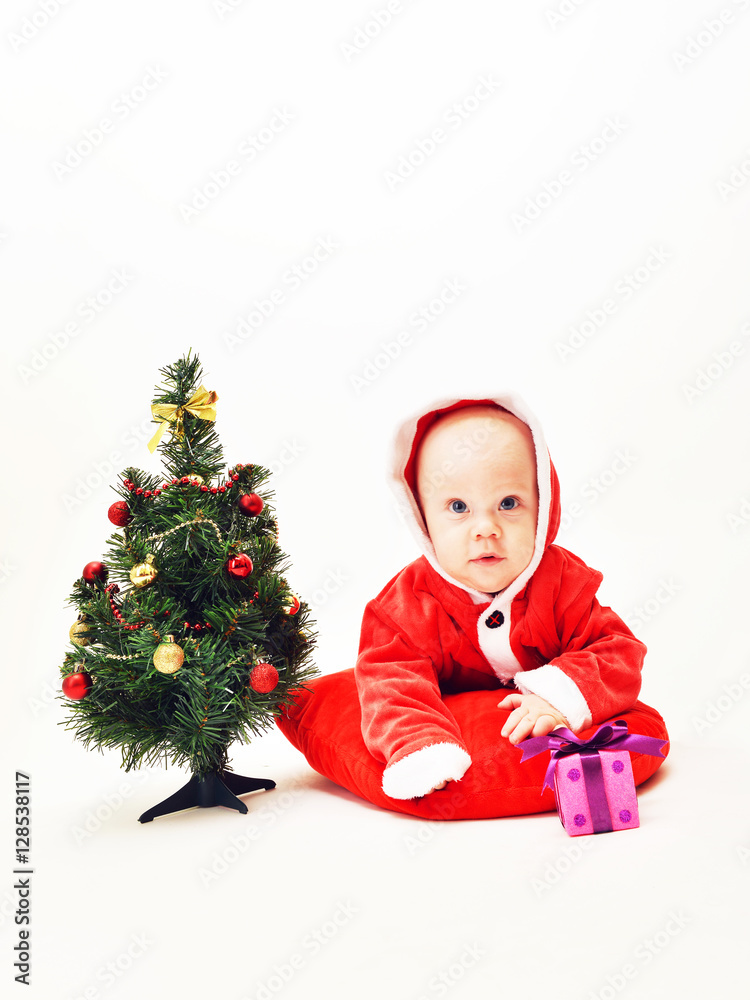 baby celebrating Christmas baby celebrating Christmas