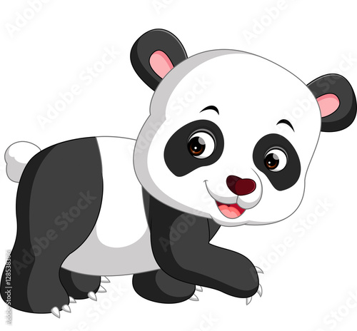 Fototapeta Naklejka Na Ścianę i Meble -  Cute panda cartoon

