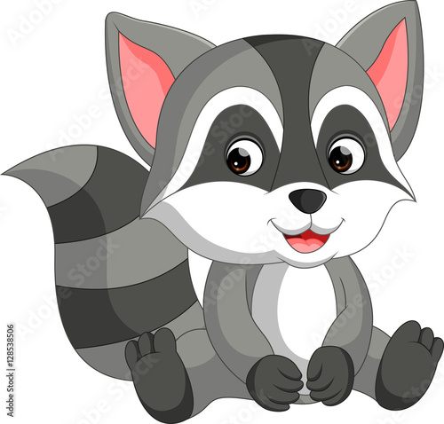 cute raccoon cartoon


