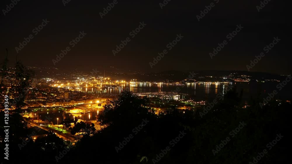 La Spezia harbor from distance time lapse - italy La Spezia harbor from distance time lapse - italy