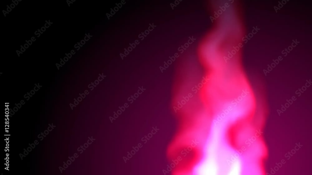 Abstract flame animation on pink background