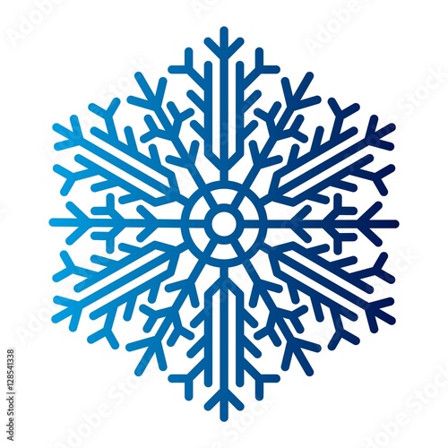 Snowflake icon vector.