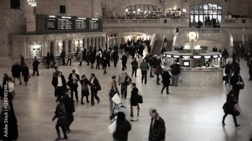 People on concourse in grand central station