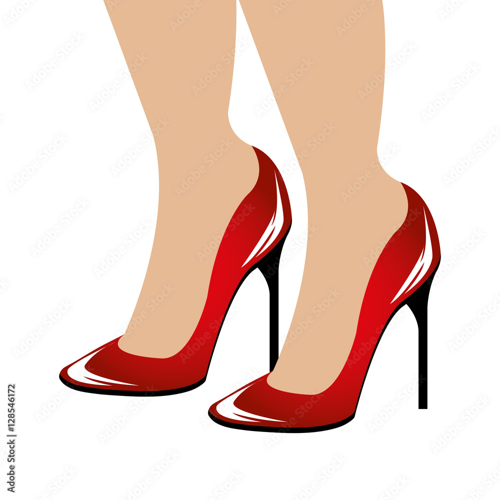 woman shoes pop art vector illustration design woman shoes pop art vector illustration design