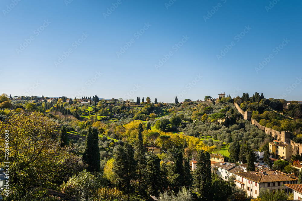 Obraz premium Panorama miasta florencja włochy