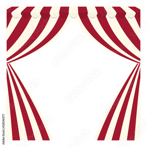 circus curtain raises icon vector illustration graphic design
