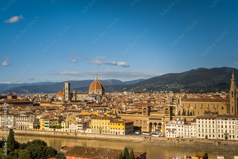 Naklejka premium Krajobraz Florencja Toskania