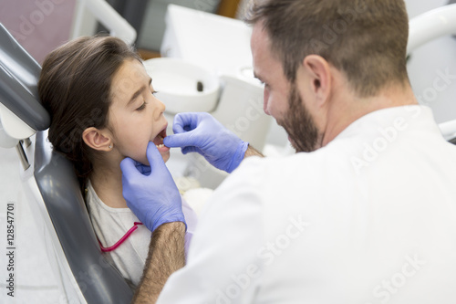 Child patient at the dentist
