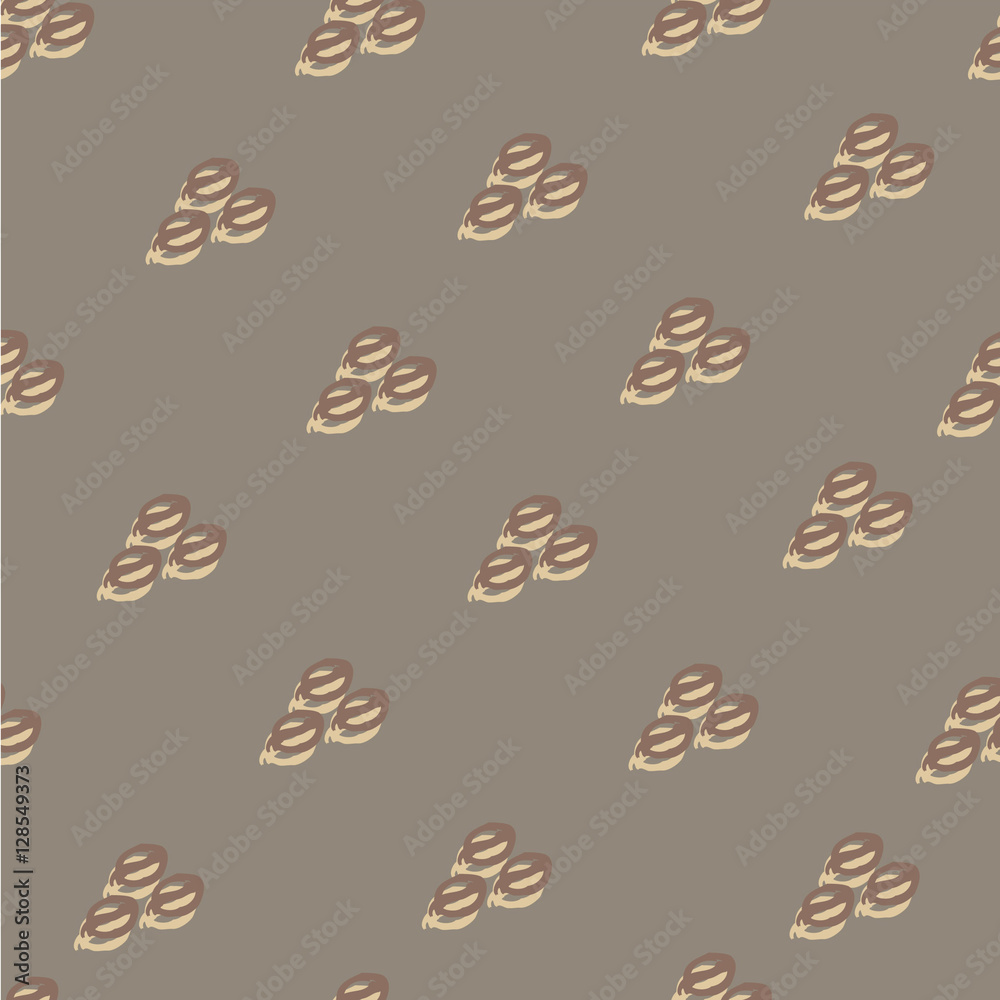 Obraz premium Vector seamless pattern of coffee beans