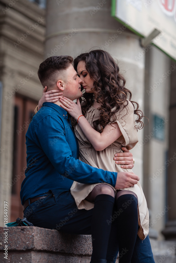 couple in love on spring couple in love on spring