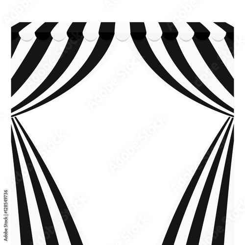 circus curtain raises icon vector illustration graphic design