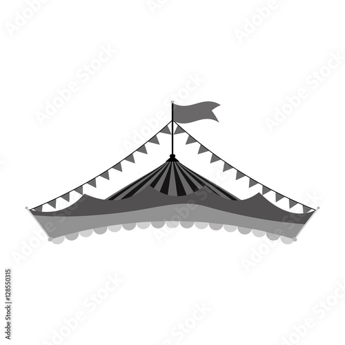 Circus tent festival icon vector illustration graphic design