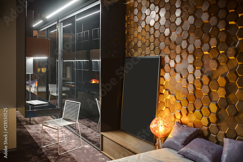 Принти на полотні Bedroom in modern style