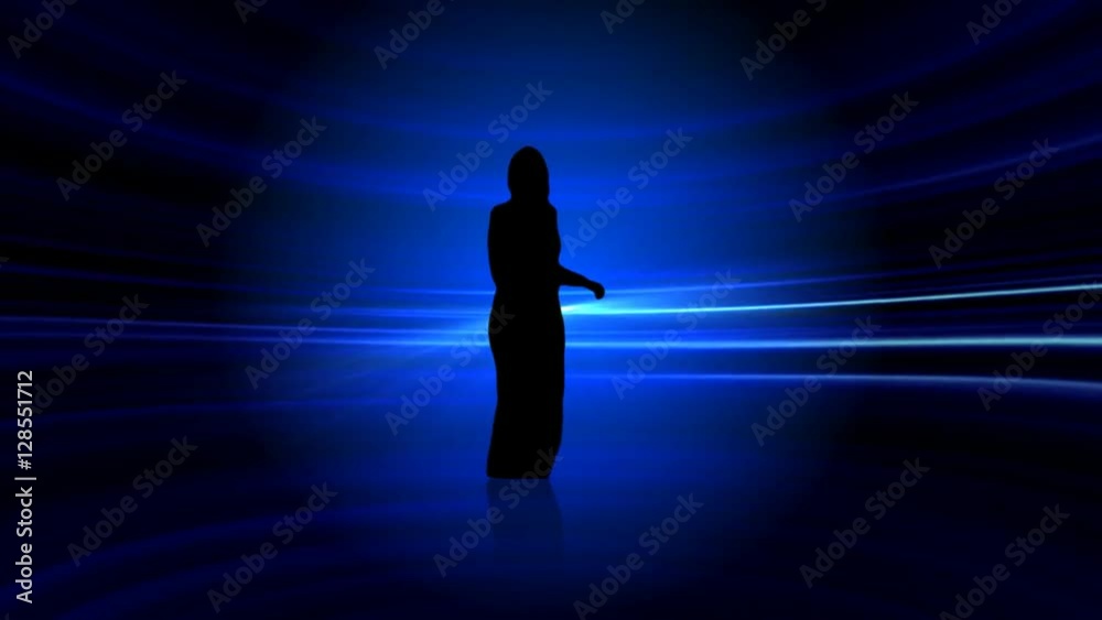 Female dancing in a disco Female dancing in a disco